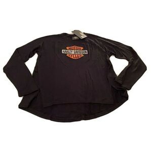 COPY - Harley-Davidson Women Sz M Patch Logo Black Crew